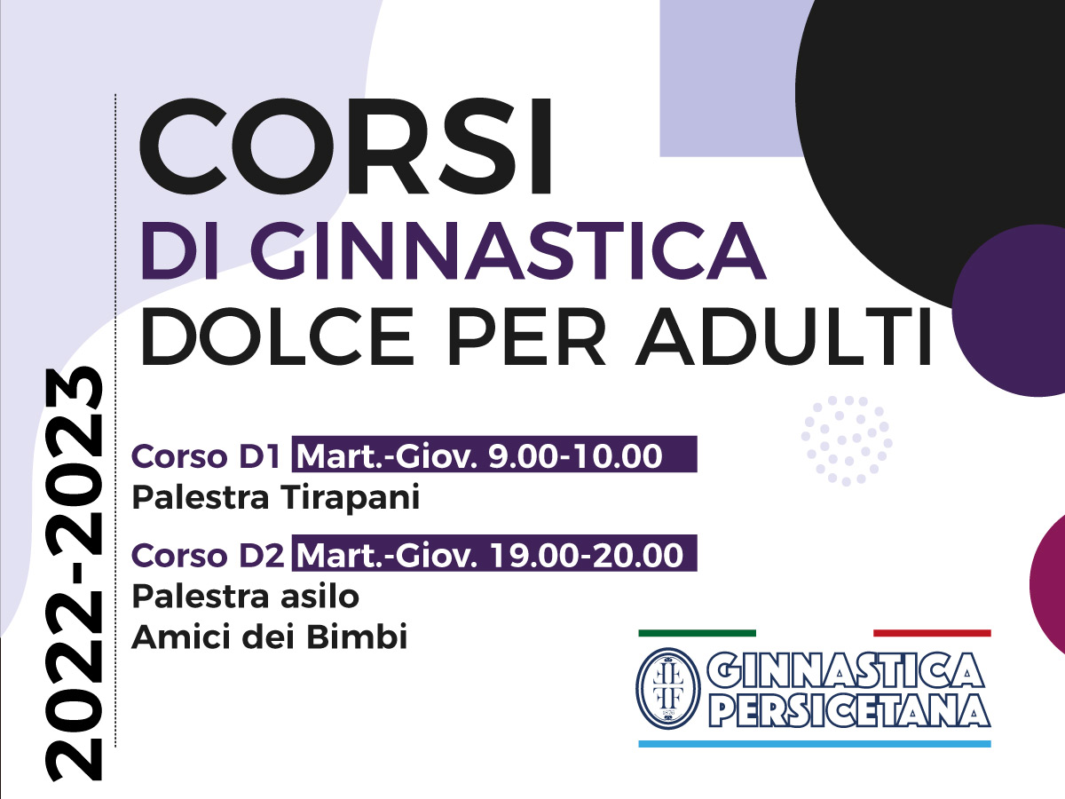 Ginnastica Dolce per Adulti.. al via dal 4 ottobre!