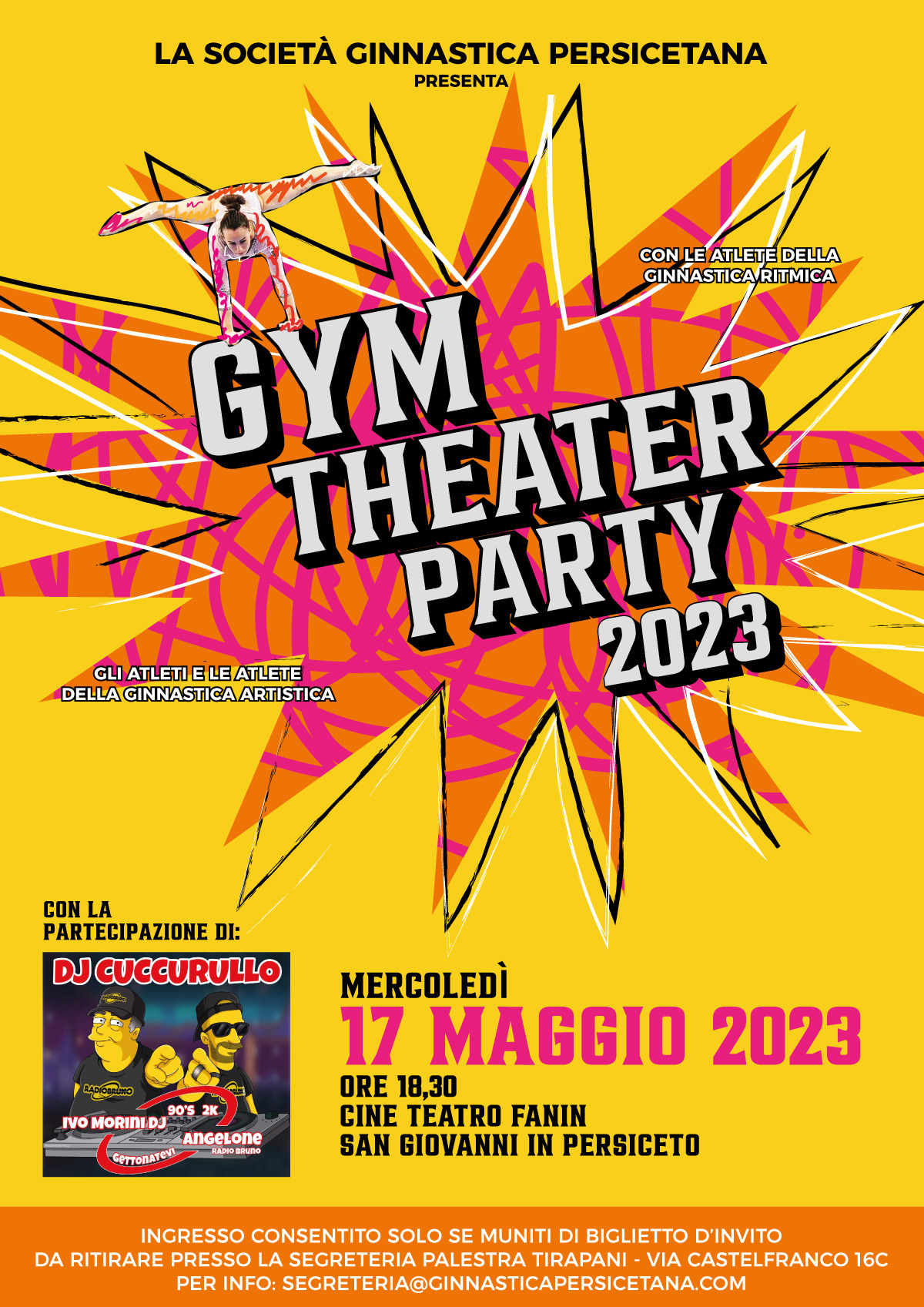 Saggio 2023: “Gym Theater Party” stay tuned….